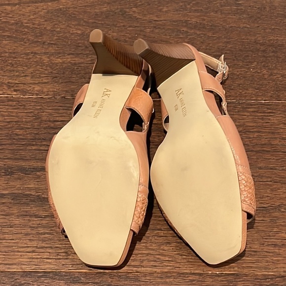 Anne Klein Women’s Brown Peep Toe Heels Size 8.5 - Picture 7 of 7